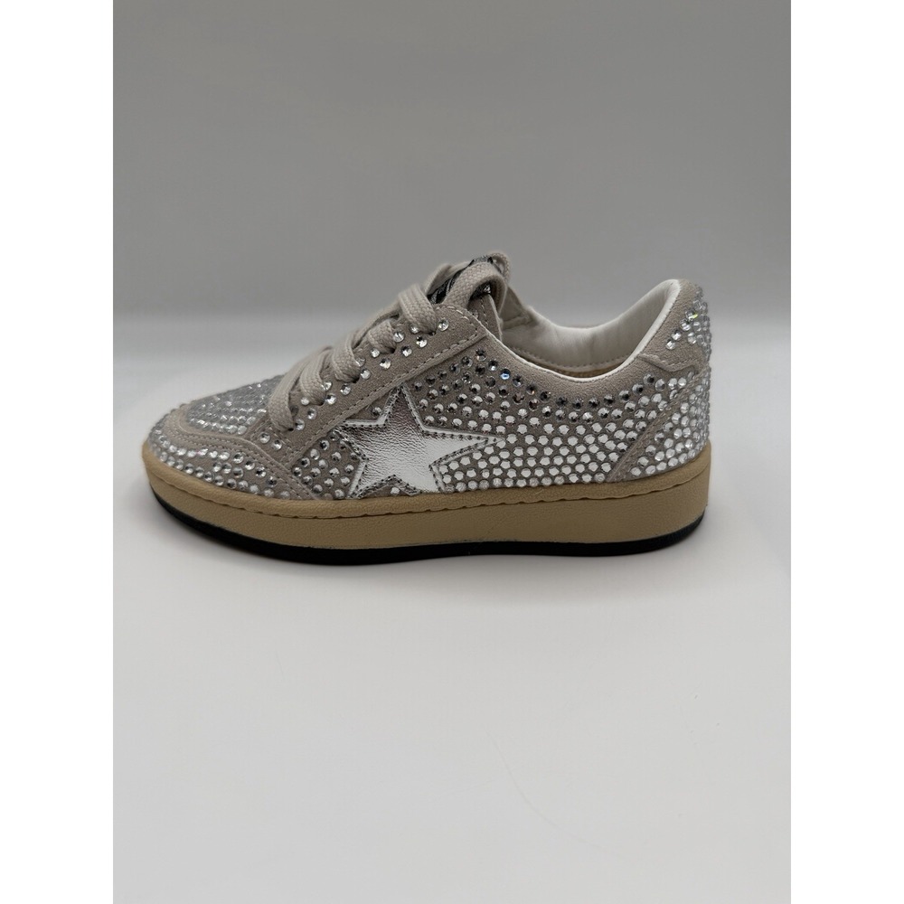 Vintage Havana Bravo VHK Sneaker, Girls 13,Silver Rhinestones,Zipper & Laces,NIB